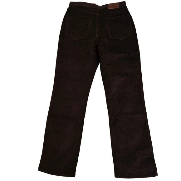 NWT Thakoon Womens Corduroy Straight-Leg Pants Brown Size 8 Designer Minimalist - Picture 5 of 12